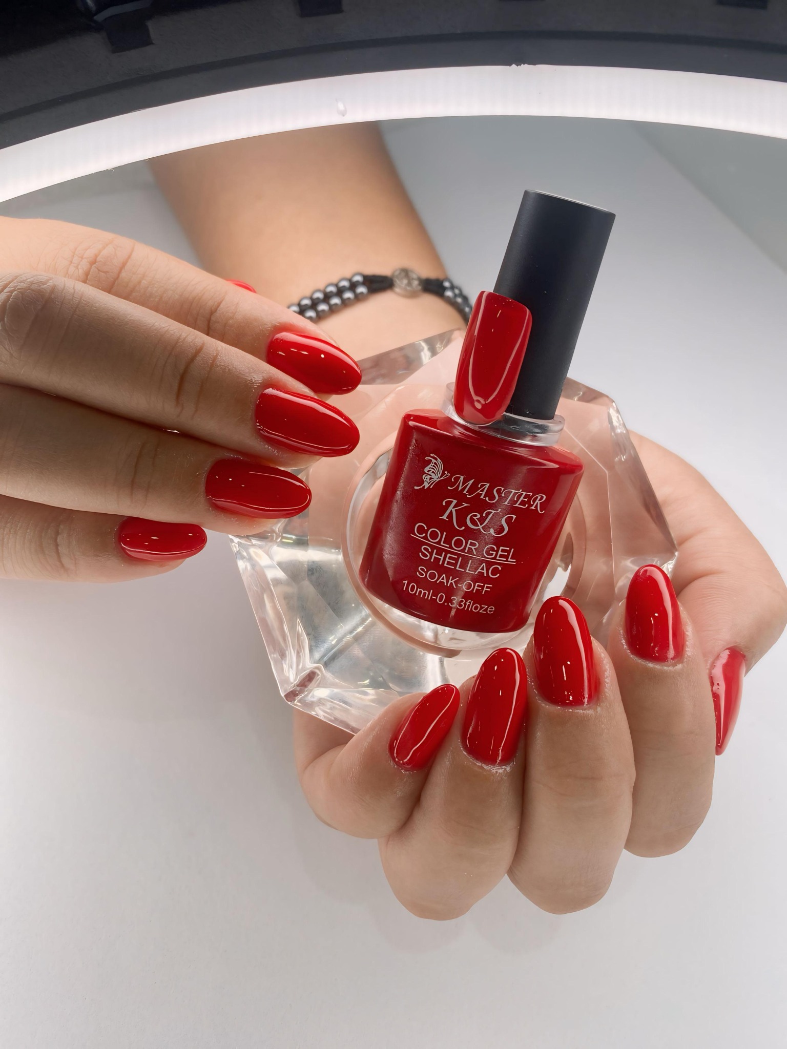Esmaltação em gel - unhas vermelhas