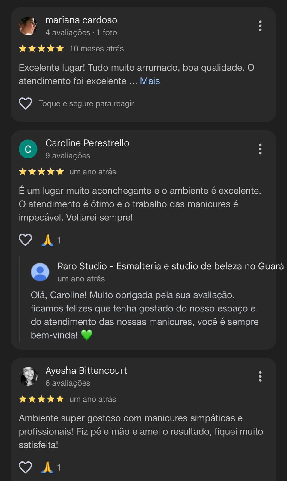 Depoimento de cliente