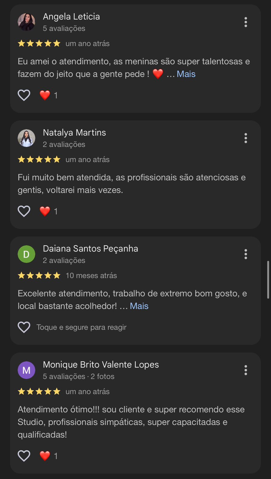 Depoimento de cliente