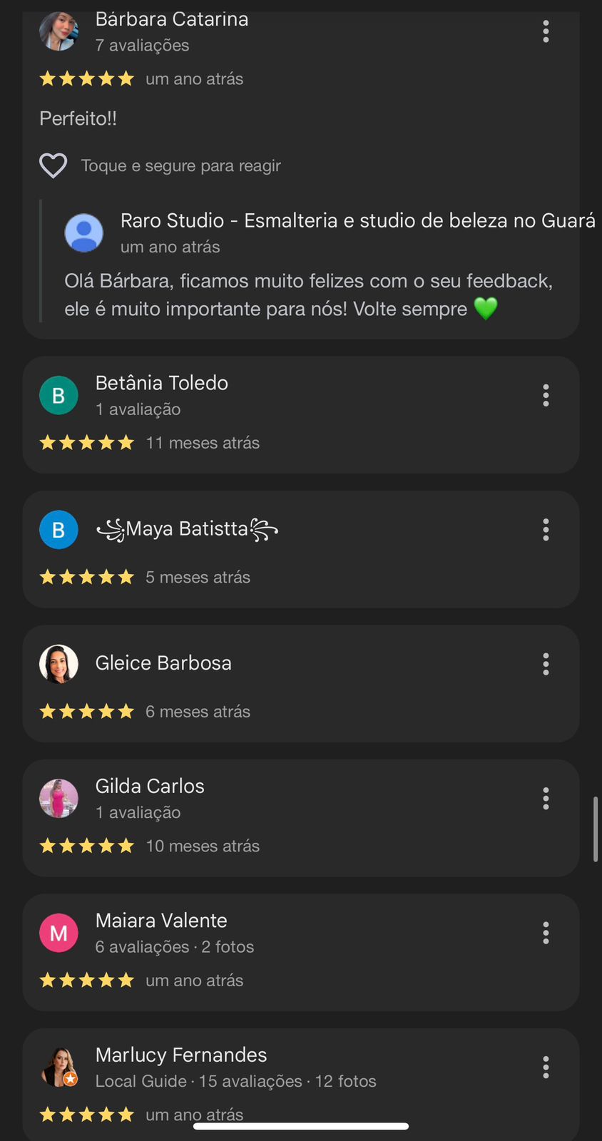 Depoimento de cliente